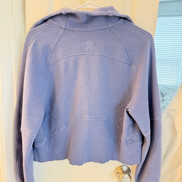 Lululemon Scuba Oversized Funnel Neck Half Zip in Water Drop XS/S - Picture 5 of 6